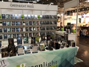 Der Stand der Greenlight Press auf der Leipziger Buchmesse 2018.